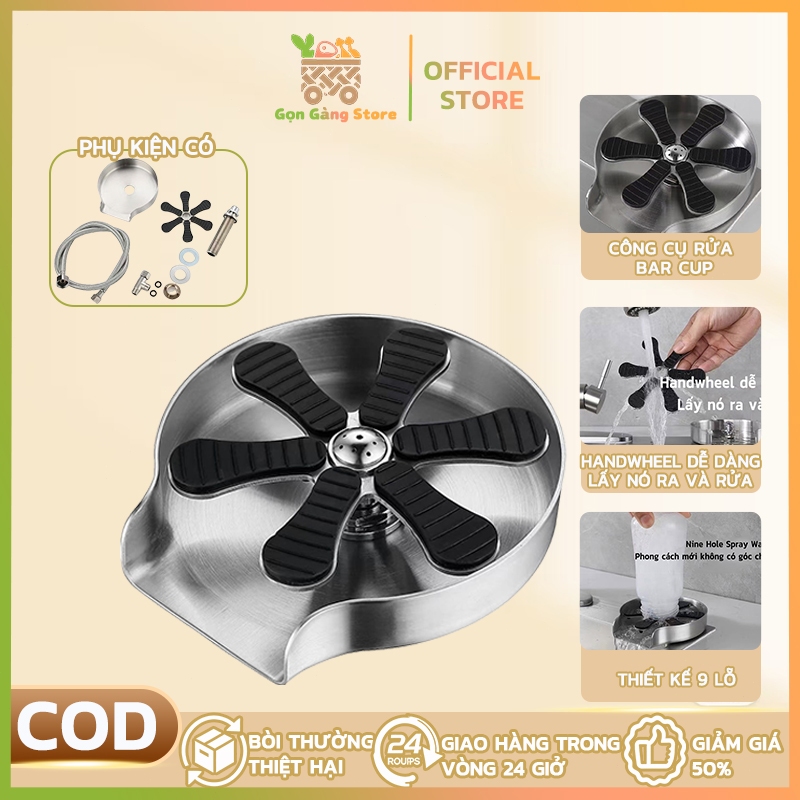 MÁY RỬA CỐC CHÉN SIÊU TỐC BẰNG ÁP LỰC NƯỚC. Chất liệu INOX 304 nguyên khối.