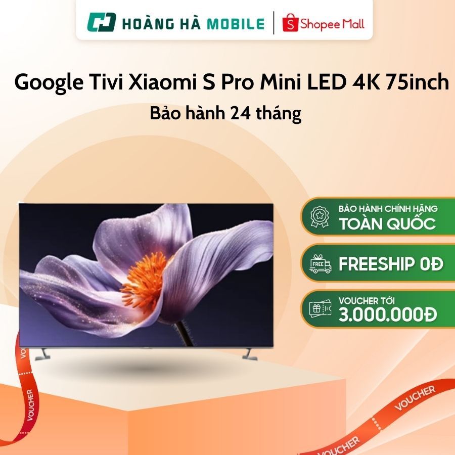 Google Tivi Xiaomi S Pro Mini LED O32T 4K 75 inch L75MB-SSEA