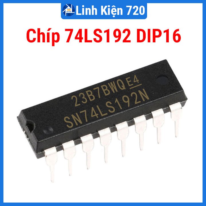 CHIP 74LS192 Decade Up/Down Counter with Clear DIP16