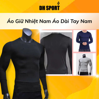 Áo Giữ Nhiệt Nam  Áo Dài Tay Nam Body Bóng Đá Co Dãn 2 Chiều -DH Sport