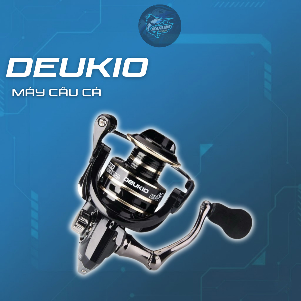 Máy Câu Cá Deukio AC 2000 - 7000, Máy Đứng Câu Lure Giá Rẻ, Kim Loại Cao Cấp, Chính Hãng phuclocfish