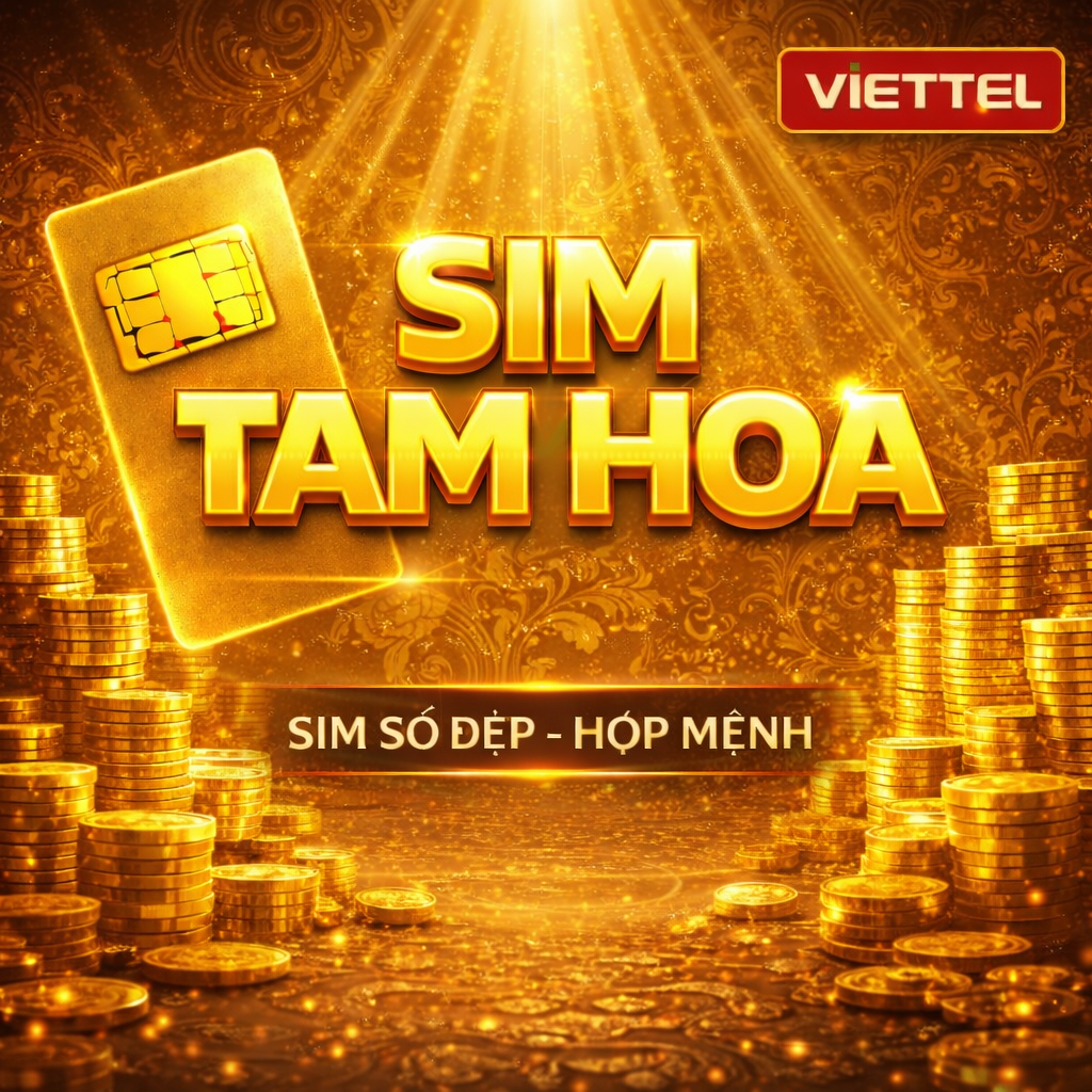 SIM TRẢ SAU TAM HOA VIETTEL – SIM SỐ ĐẸP CHÍNH CHỦ | 250K/THÁNG – 10GB/NGÀY, GỌI SMS THẢ GA
