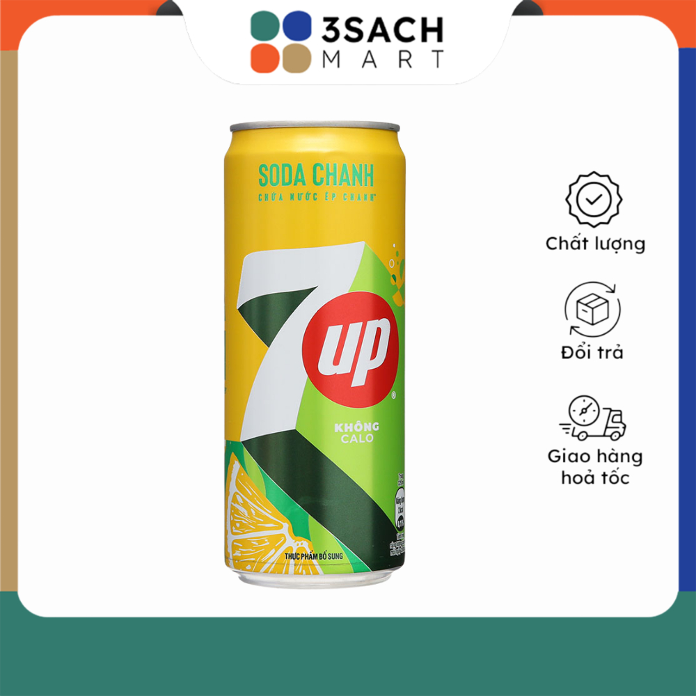 Nước Ngọt 7Up Soda Chanh (Lon 320ml)