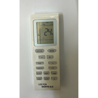 Remote máy lạnh SANYO + Pin.