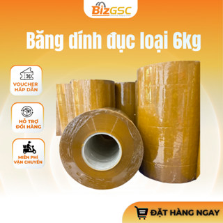 Băng dính đục (6kg) - độ bám dính tốt, dán thùng carton, niêm phong kiện hàng