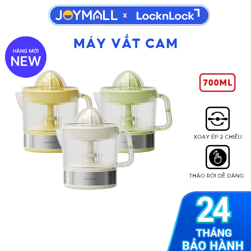 Máy Vắt Cam LocknLock Citrus Juicer EJJ244 700ml 40W, Hàng Chính Hãng, Hai Chiều Xoay Ép  - JoyMall