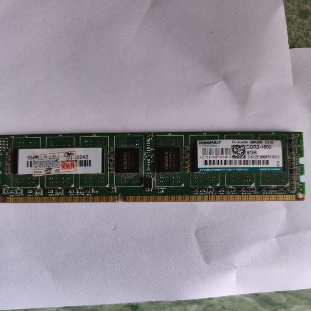 ram kingmax 8GB ddr3 - 1600 hàng chạy ok, thùng CP,máy bàn