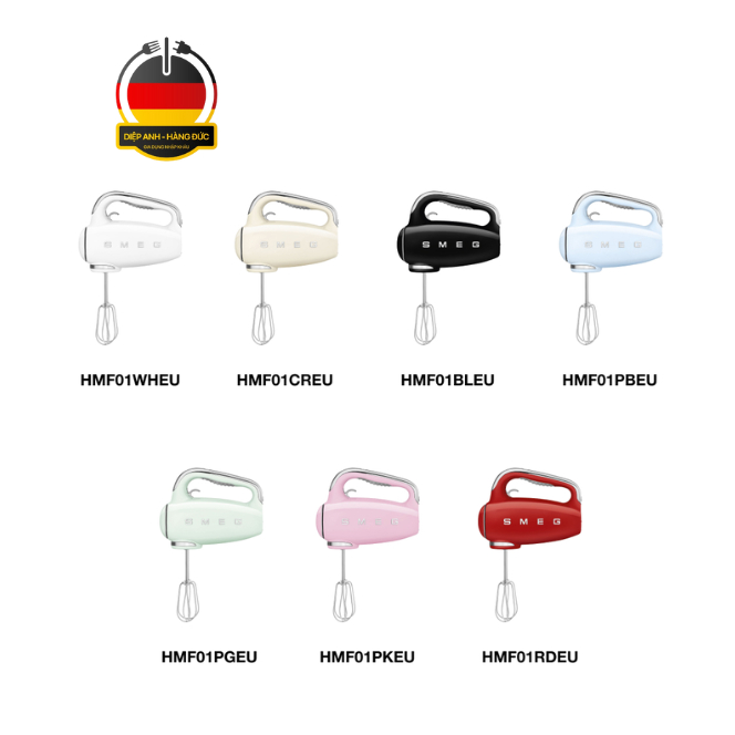 TRỌN BỘ Máy đánh trứng SMEG HMF01 - Diệp Anh hàng Đức