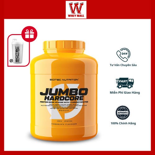 Mass Tăng Cân Tăng Cơ Nạc Jumbo Hardcore Scitec Nutrition 3060gram CHÍNH HÃNG EURO FITNESS NUTRITION