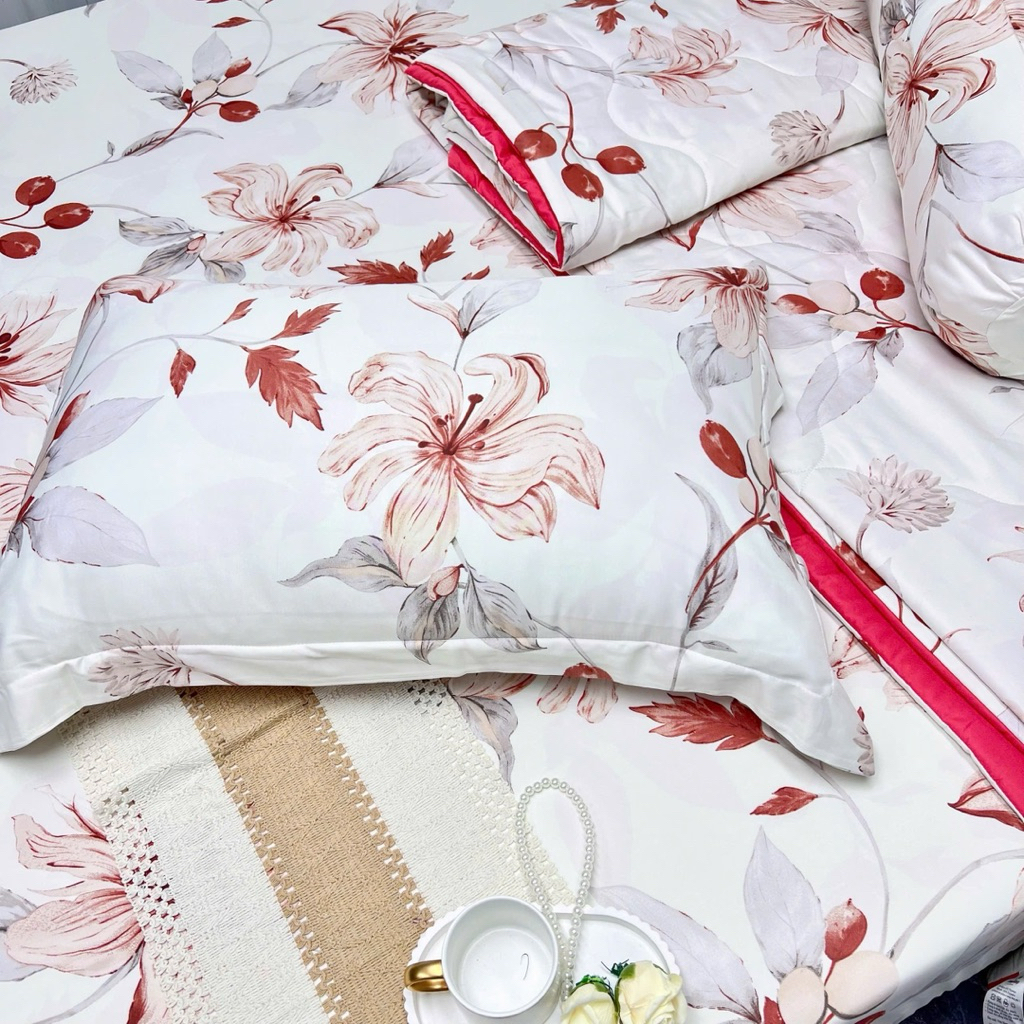 Bộ Chăn Ga Gối Tencel Viscose Betty Bedding / Chất Tencel mịn, mỏng và thoáng mát