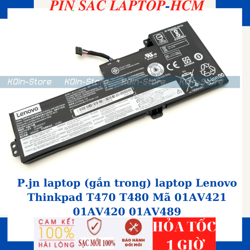 Sạc Pin (gắn trong) laptop Lenovo Thinkpad T470 T480 Mã 01AV421 01AV420 01AV489