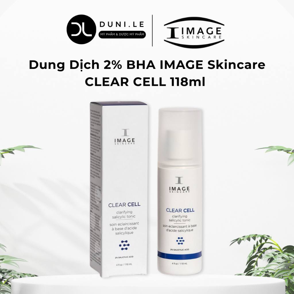 Dung Dịch 2% BHA Cho Da Dầu Mụn IMAGE Skincare CLEAR CELL Clarifying Salicylic Tonic 118ml | Duni Le