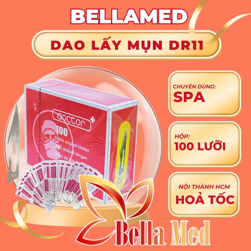 Lưỡi dao Doctor số 11 - đầu nhọn - chuyên dùng cho Spa nặn mụn