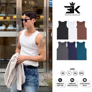 Áo Ba Lỗ 3KMEN Thun Tăm Co Giãn 4 Chiều Thoáng Khí Thích Hợp Tập Gym, Chơi Thể Thao