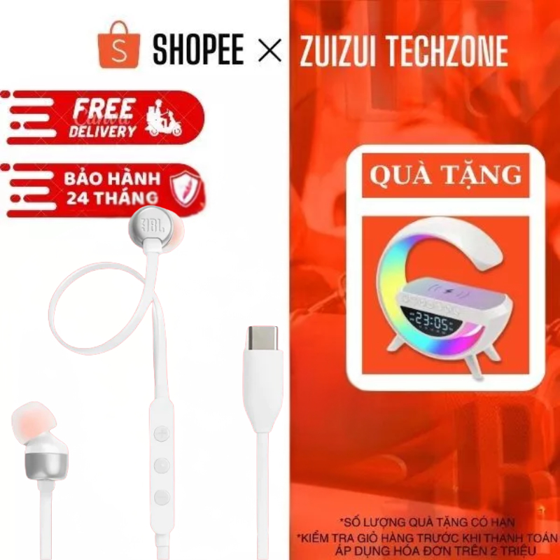 Tai Nghe JBL TUNE 310C Loại Cáp Type-C, Có Mic Và Điều Khiển Dây, Âm Thanh Bass Trầm
