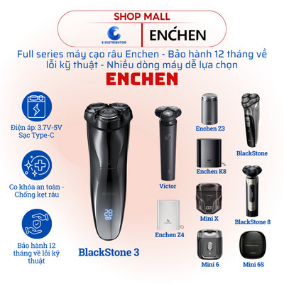 [HỎA TỐC] Máy cạo râu Enchen K8, Mini 6, Mini 6S, Mini X, Z3, Z4, BlackStone - Hàng chính hãng