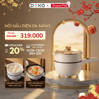 [THẺ TRÚNG THƯỞNG] Chảo Điện Đa Năng Chống Dính Mini Dung Tích 3L Nồi Lẩu Điện Có Tay Cầm Điều Chỉnh Nhiệt Độ