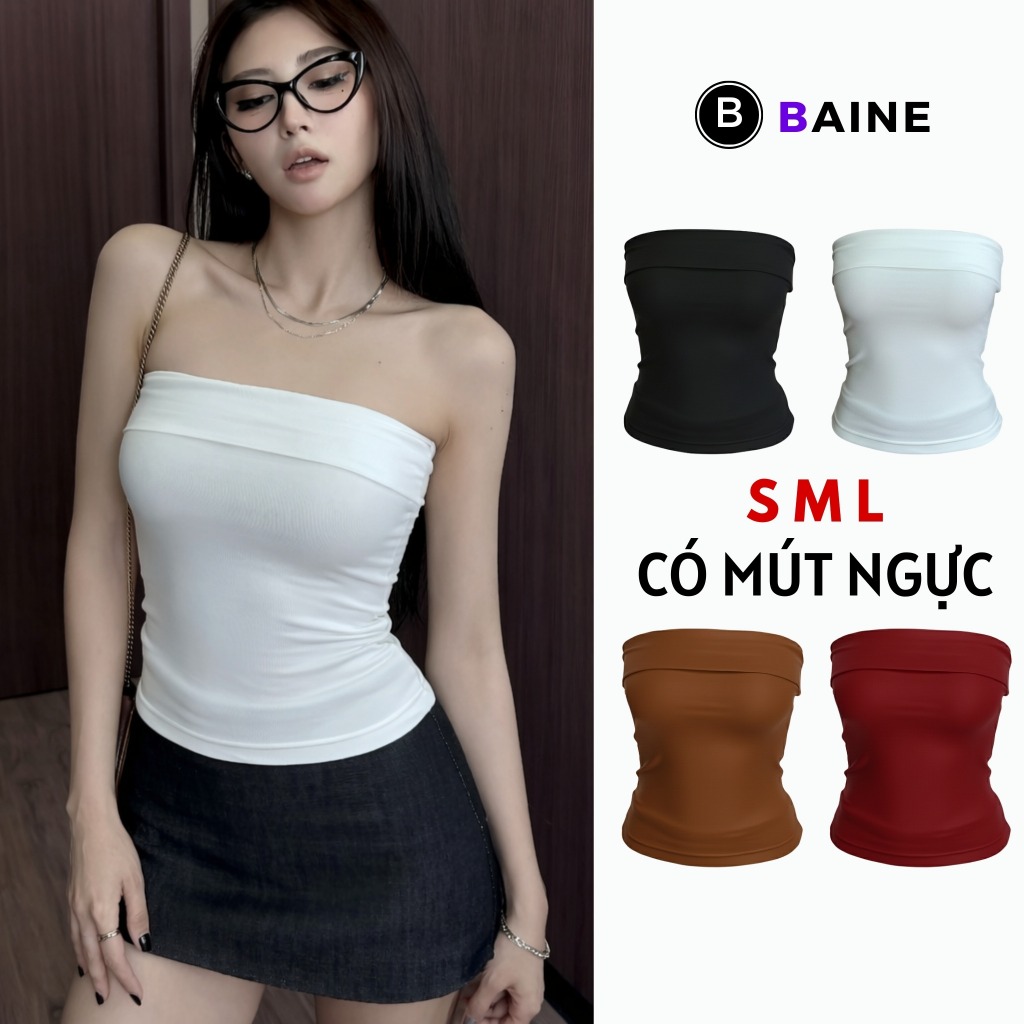 Áo ỐNG PHOM DÀI CÓ MÚT Basic DD13, Áo Quây Nữ Chất Thun Gân BAINE