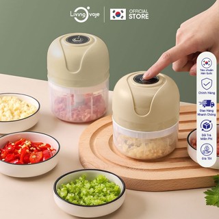Máy Xay Tỏi Ớt Mini LivingOvoje Sạc USB – Máy Xay Thực Phẩm Mini 1 Nút Bấm Dễ Dàng Sử Dụng