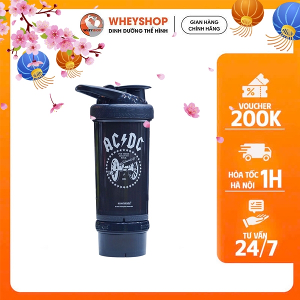 Bình Lắc Tập Gym Smartshake Revive Camo Green (600ml) Sport Nam - WHEYSHOP VN