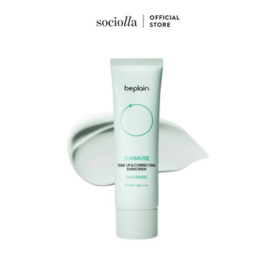 Kem Chống Nắng Beplain Sunmuse Tone Up & Correcting Sunscreen Mild Green SPF50+ PA++++