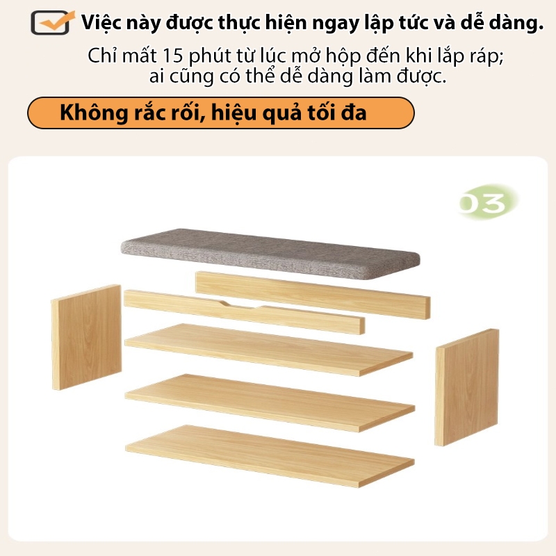 Tủ giày có ghế ngồi  cho phòng khách Thiết kế hiện đại chống ẩm chống mối mọt phù hợp mọi không gian | BigBuy360 - bigbuy360.vn