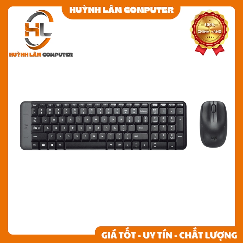 Combo bàn phím và chuột Logitech MK220 - Chính Hãng