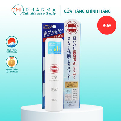Xịt Chống Nắng Suncut Kosé Nhật Bản SPF 50+PA++++ (Nhiều phân loại  90g, 60g)