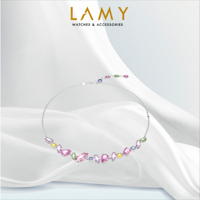 Dây chuyền LAMY Mixed cuts & Multicolored Silver Necklace 6177