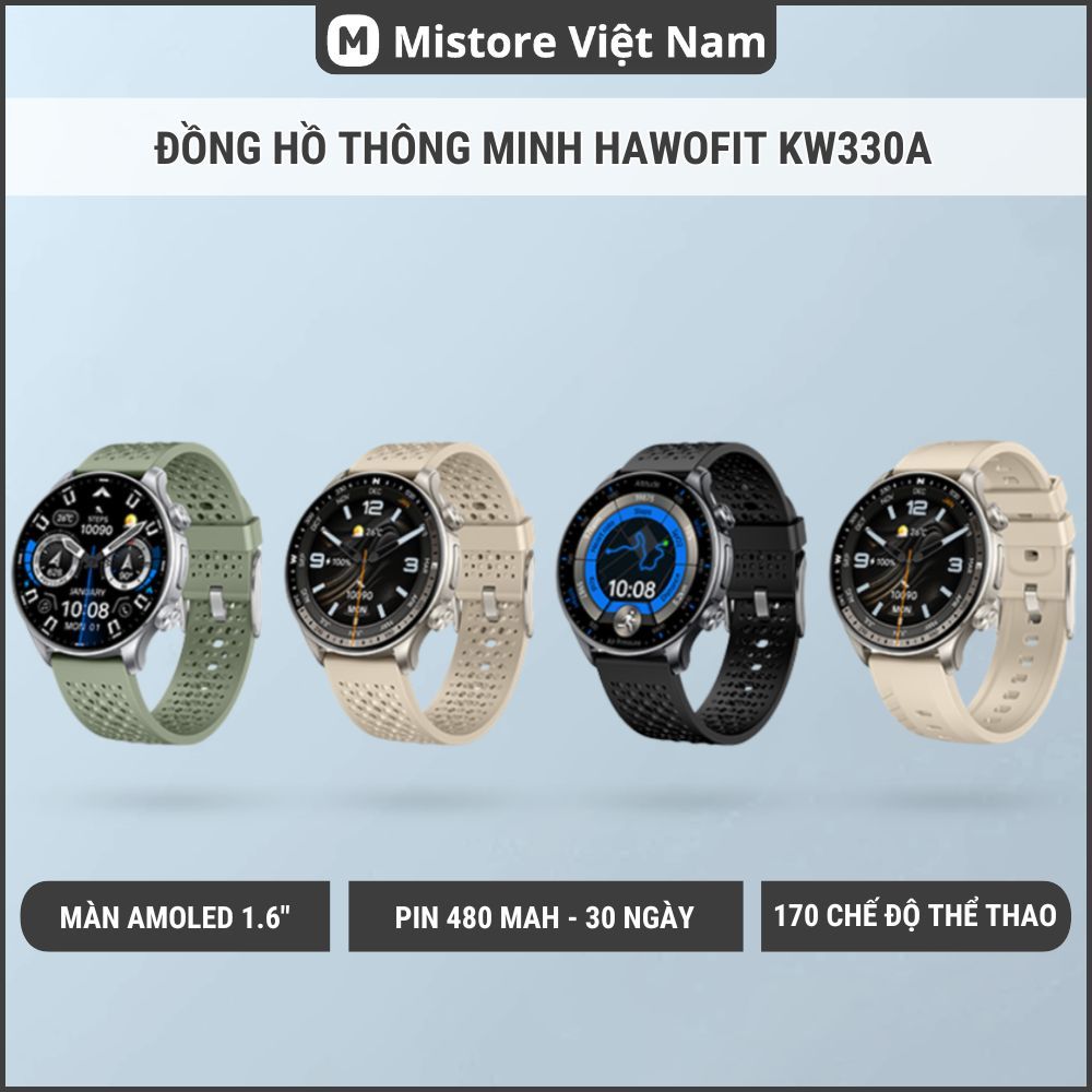 Đồng hồ thông minh Hawofit KW330A, chống nước 5ATM, có GPS