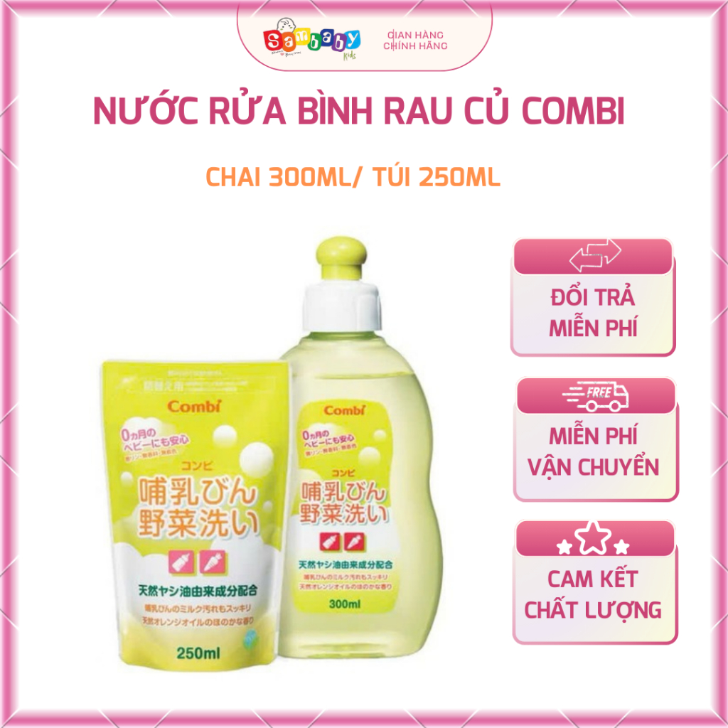 Nước rửa bình chai/ túi Combi