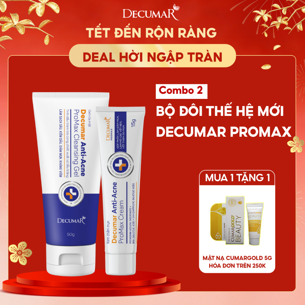 Bộ đôi giảm mụn Decumar Promax
