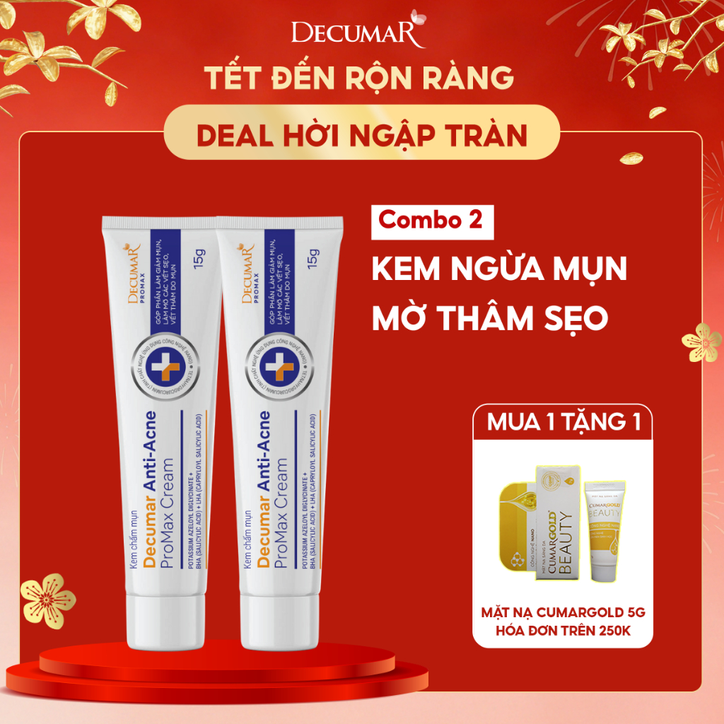 Combo 2 Kem Chấm Giảm Mụn Decumar ProMax