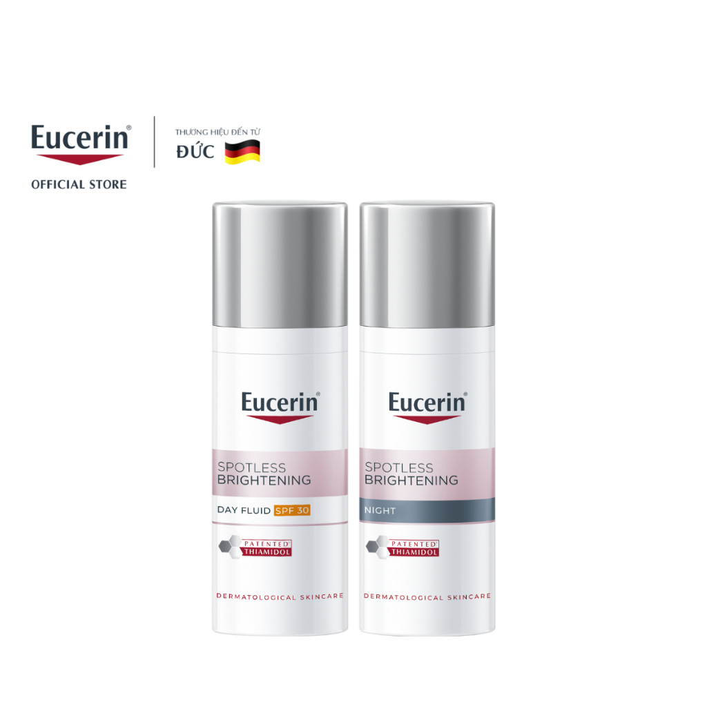 [KOLx Eucerin] Bộ kem dưỡng ban ngày Eucerin Spotless Brightening SPF30 50ml & ban đêm Eucerin Spotl