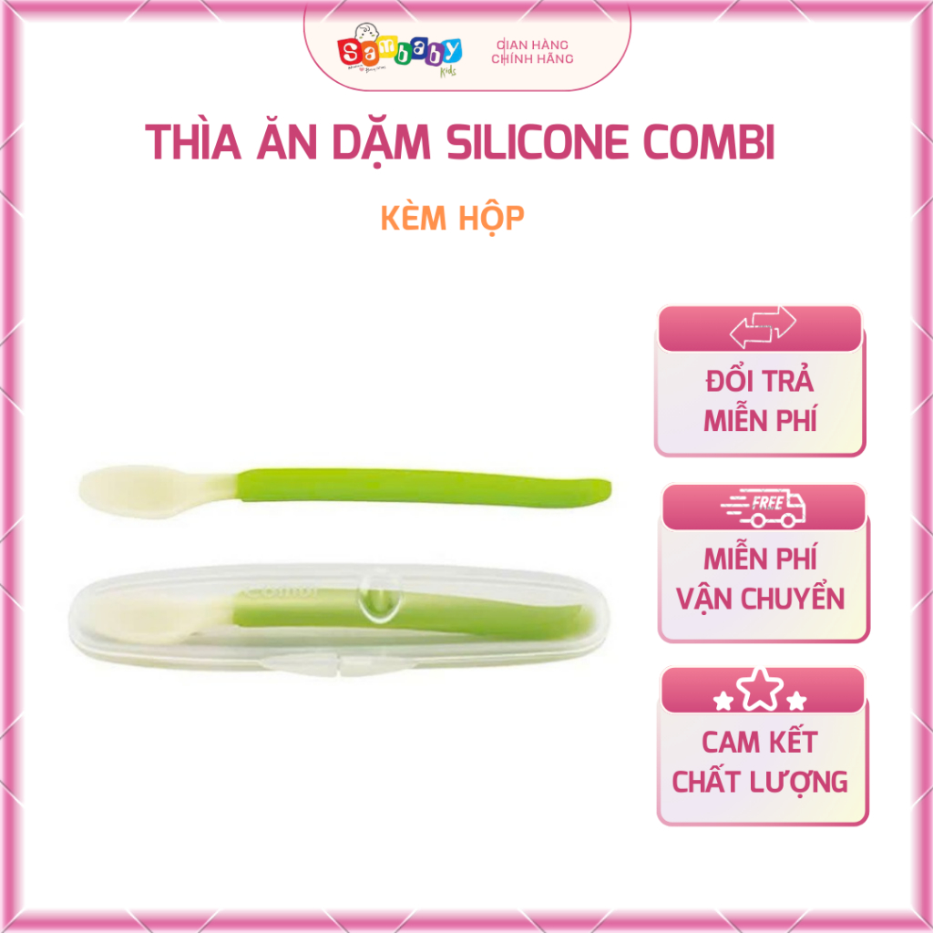 THÌA ĂN SILICON KÈM HỘP COMBI