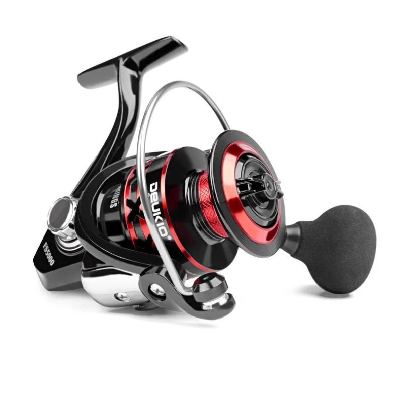 Máy Câu Cá DEUKIO FS Full Kim Loại – Máy Câu Lure Cho Cần Máy Đứng, Nhiều Size Từ FS2000–FS7000