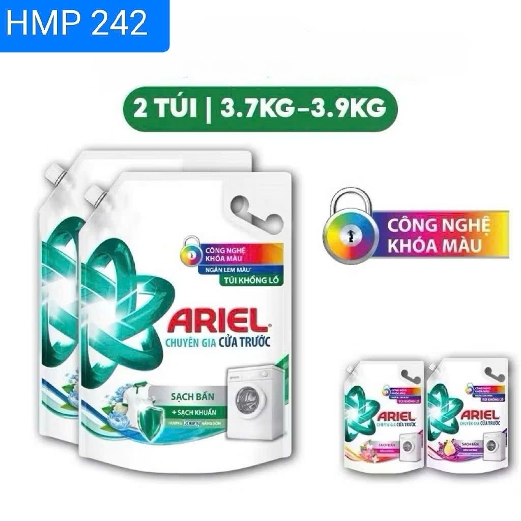 (Combo 3 Túi) Nước giặt ARIEL  Cửa Trước