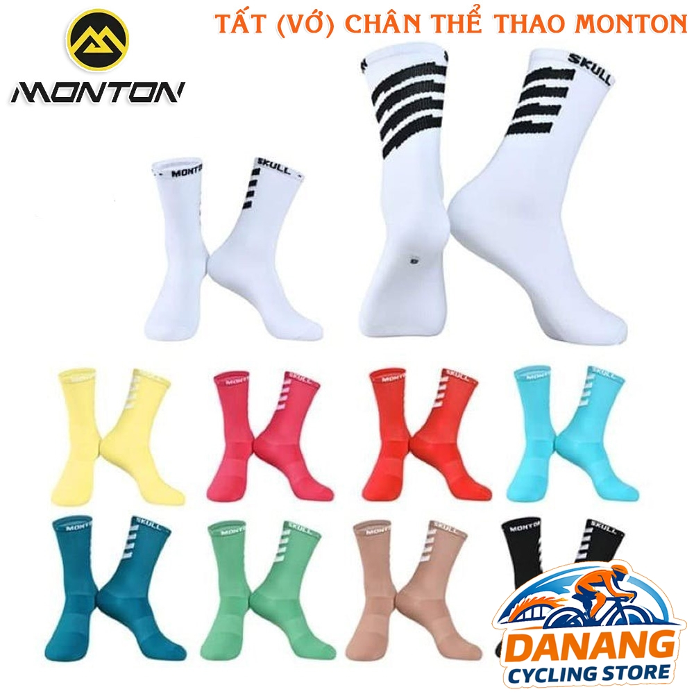 Tất Đạp Xe Thể Thao MONTON 2023 – Vớ Co Giãn Thoáng Khí
