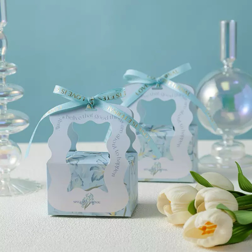 Hộp đựng quà tặng New Vian Barley , bánh kẹo quà cưới tặng người thânsang trọng - Hebe Store