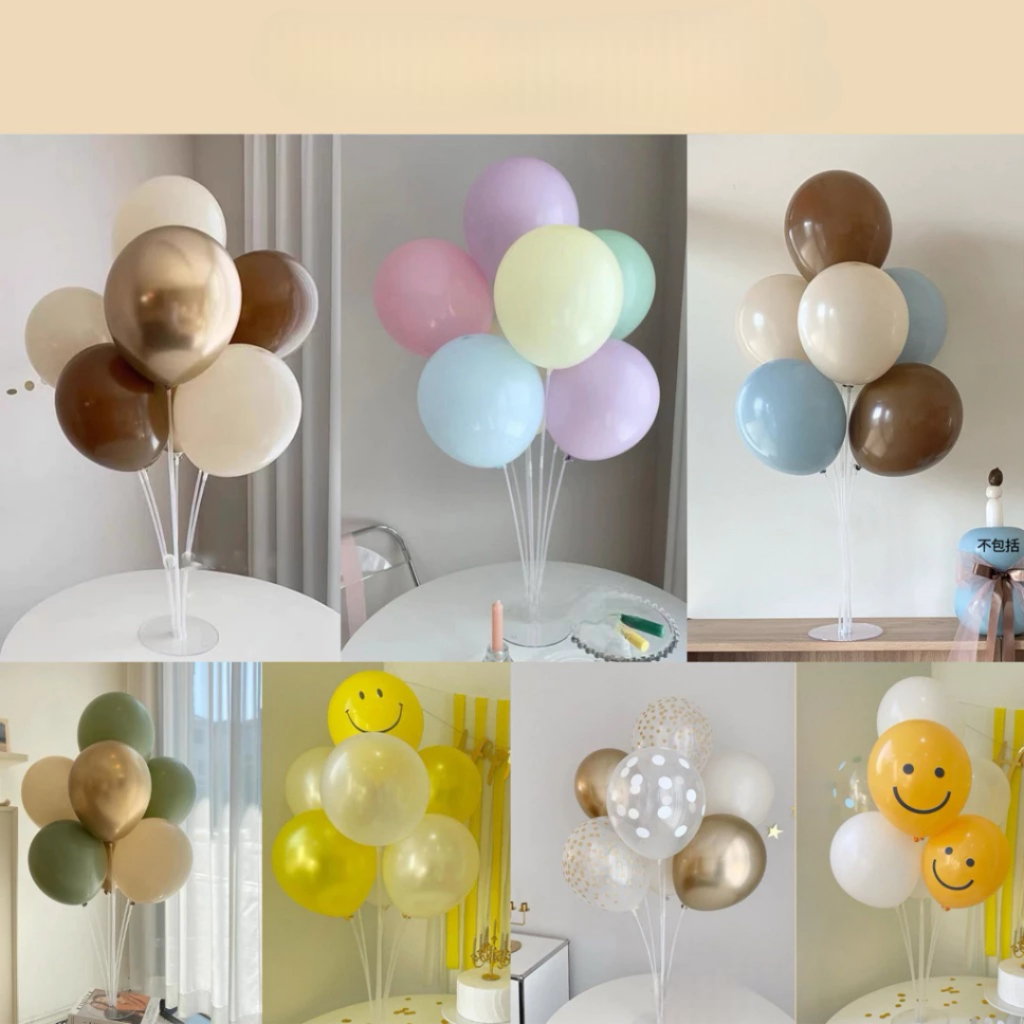 [Top Value] Bộ Trụ Đỡ Bong Bóng 7 Thanh Mix Sẵn Bong Bóng