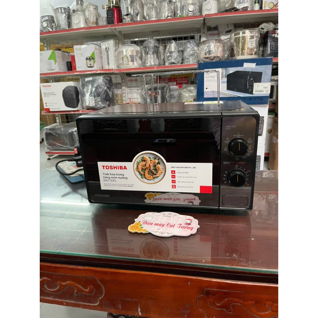 Lò vi sóng có nướng Toshiba MM2-MG20PE(BM)VN 20 lít Thái Lan hàng chính hãng - Hàng trưng bày