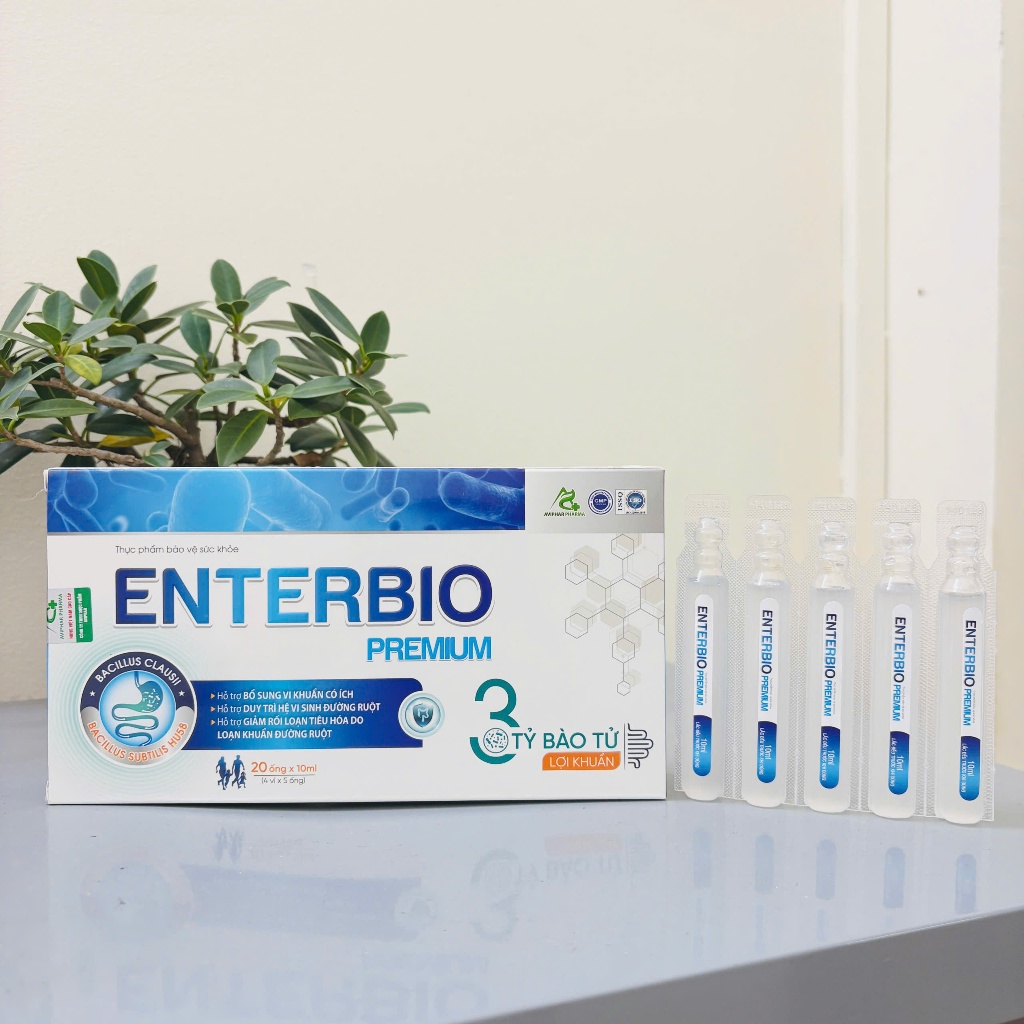 Men vi sinh ống 3 tỷ lợi khuẩn Enterbio Premium và Premium+ cao cấp
