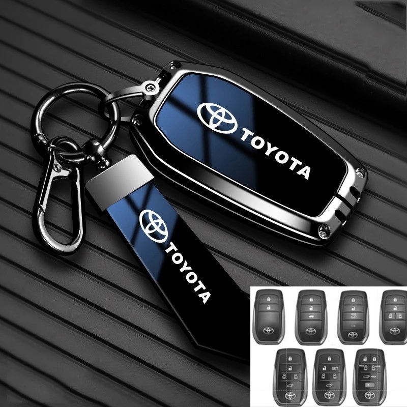 Vỏ Bọc Chìa Khóa Kim Loại Cho Toyota innova cross hev 2025 Yaris Camry Corolla Vios Wigo Hiace Agya 