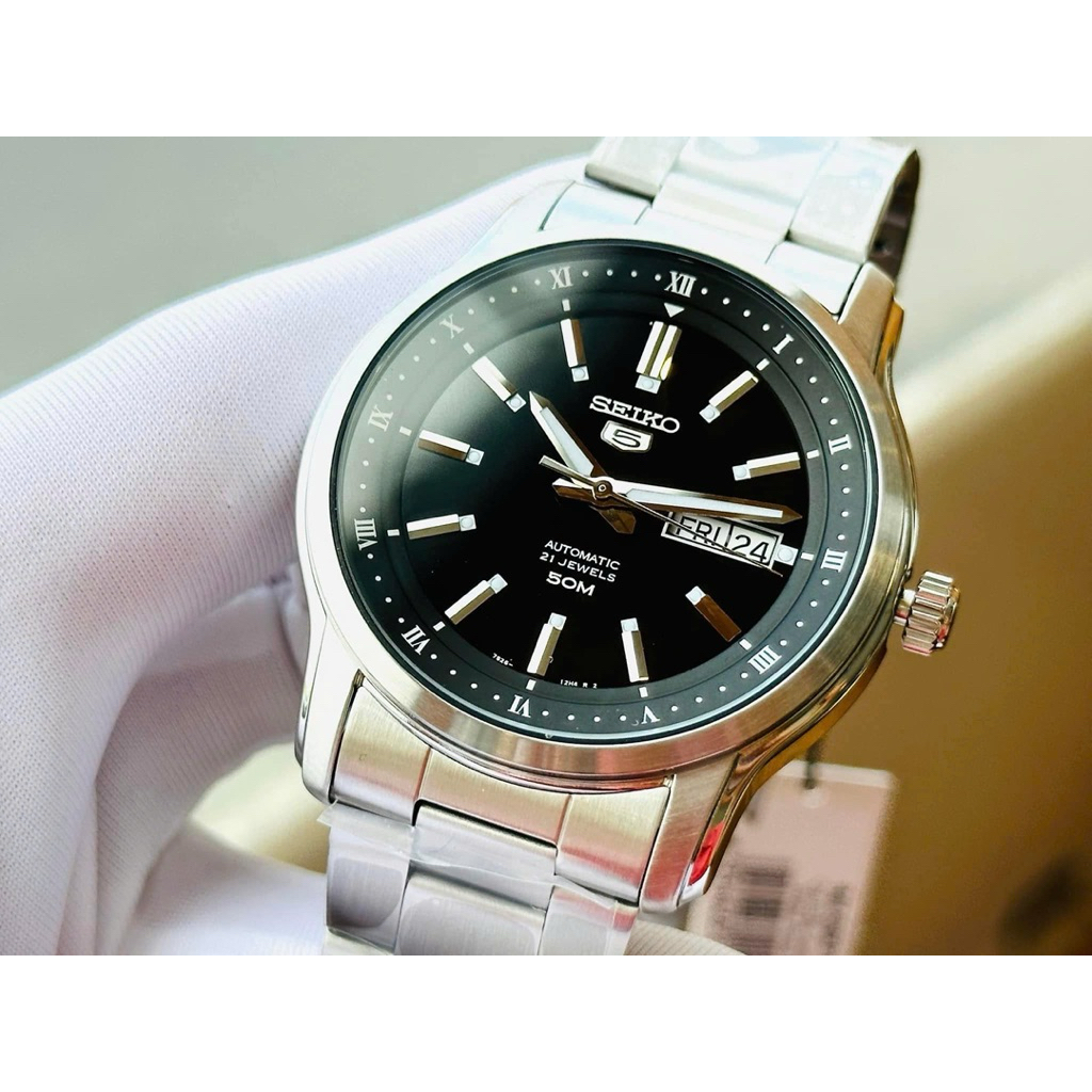 Đồng Hồ Nam Seiko 5 Sports SNKP11K1 Automatic 7s26 Size 42 Black Hardlex Dial