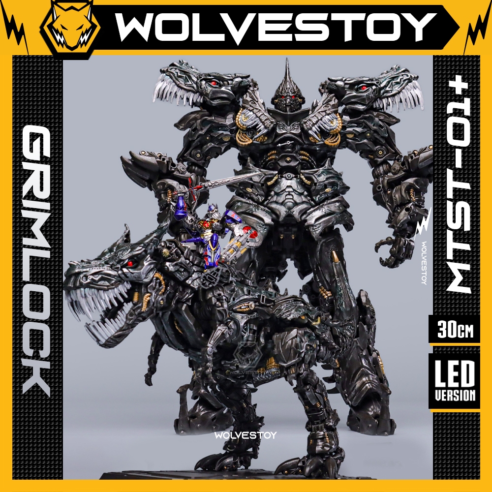 Mô Hình G-Creations MTST-01+ Grimlock Lighting ver. Robot Biến Hình Khủng Long (Led)