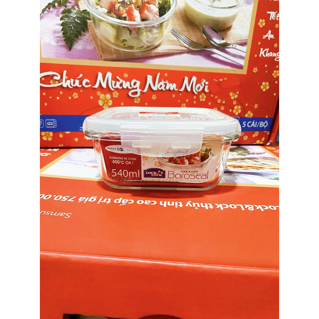 [SẴN] Hộp thủy tinh 540ml LLG214, lẻ 1 hộp (Ảnh đầu chụp thật)