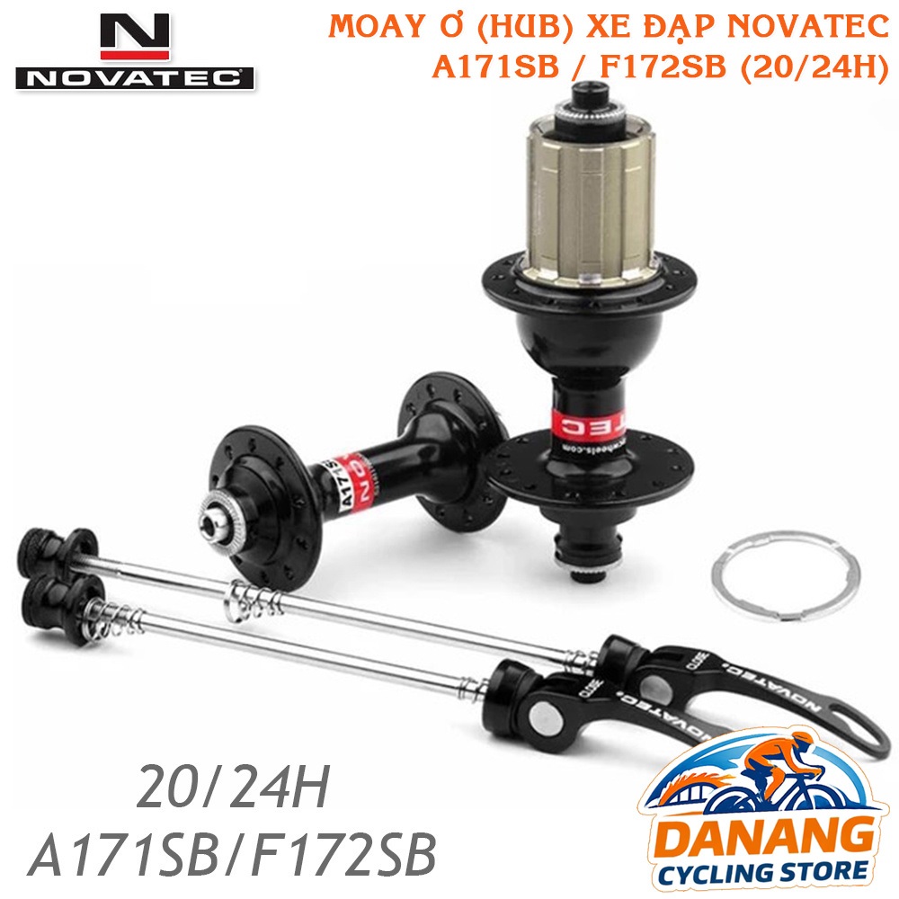 Moay ơ (Đùm) Hub xe đạp NOVATEC  A171SB / F172SB – 20/24 Lỗ