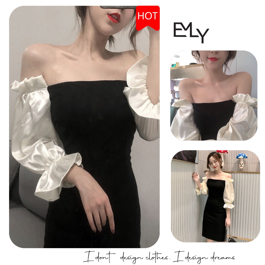 Đầm dáng ôm nữ trễ vai Emilyshop