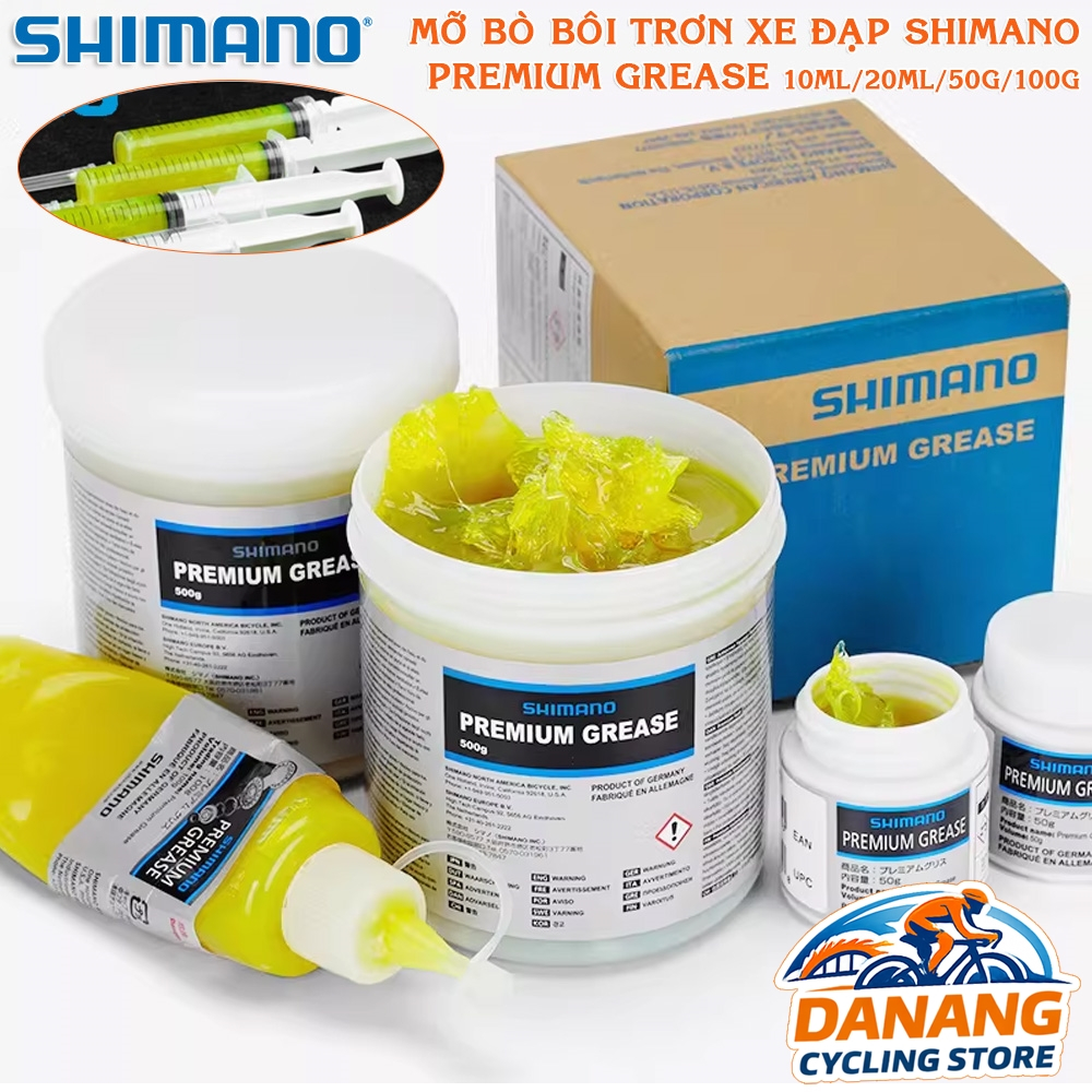 Mỡ Bò Xe Đạp SHIMANO Premium Grease – Mỡ Bôi Trơn Cao Cấp Dùng Cho Trục, Hub, Cổ Phốt