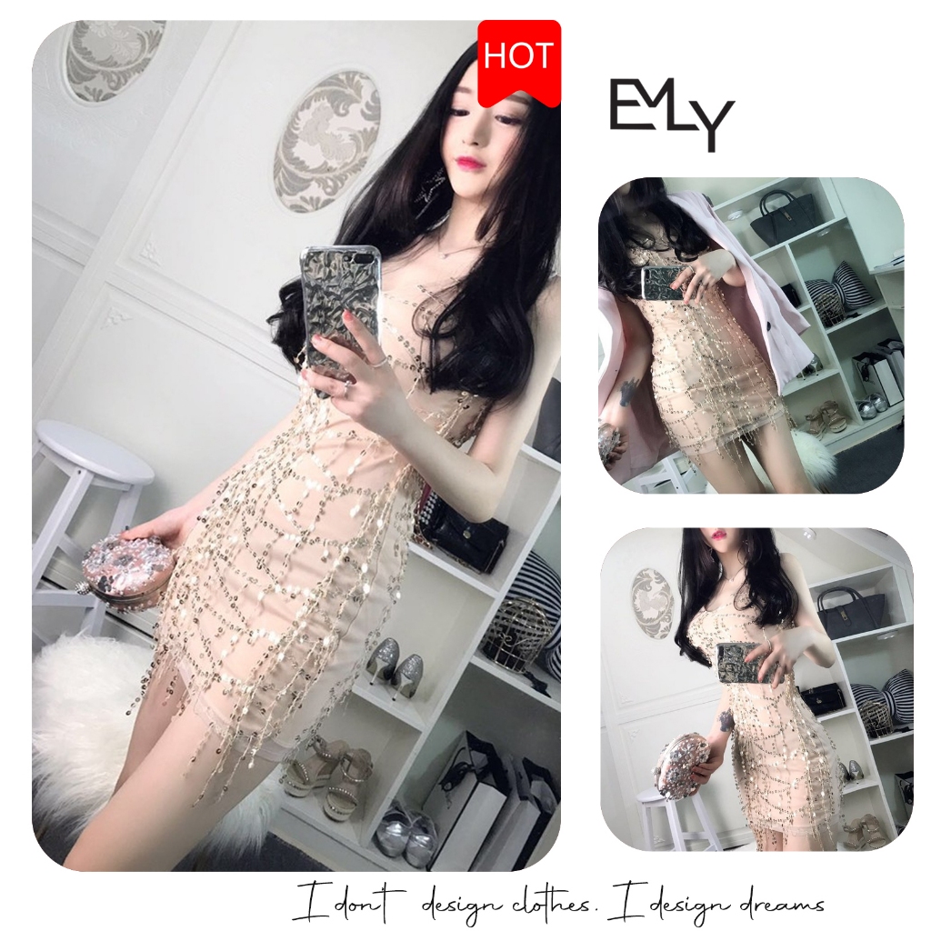 Đầm dáng ôm mini Emilyshop